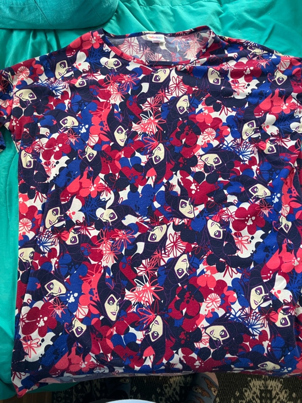 Lula Roe Maleficent Tee, size M.